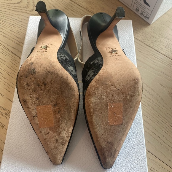 Christian Dior J' DIOR SLINGBACK PUMP in Roses Lace Embroidery - Picture 8 of 16